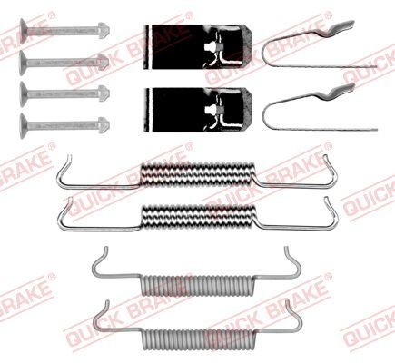 1050027 Quick Brake Комплект монтажный задних барабанных колодок